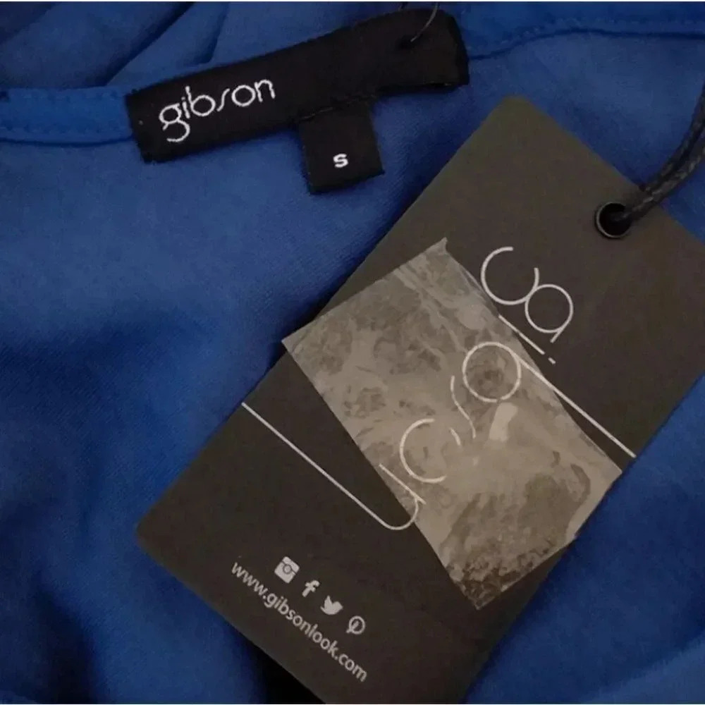 GIBSON BABY PONTE BOW BACK LONG SLEEVE TOP - Picture 3 of 5
